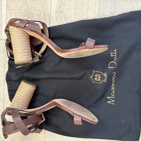 Massimo Dutti Brown Leather Heels - Picture 7 of 10